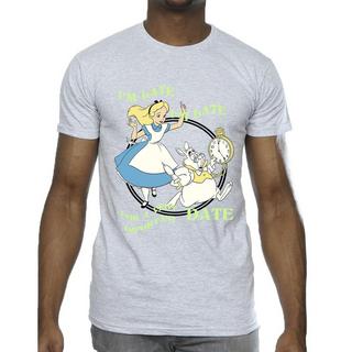 Disney  Tshirt ALICE IN WONDERLAND I'M LATE 