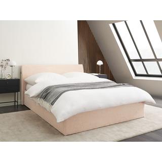 Beliani Letto contenitore en Bouclé Scandinavo ORBEY  