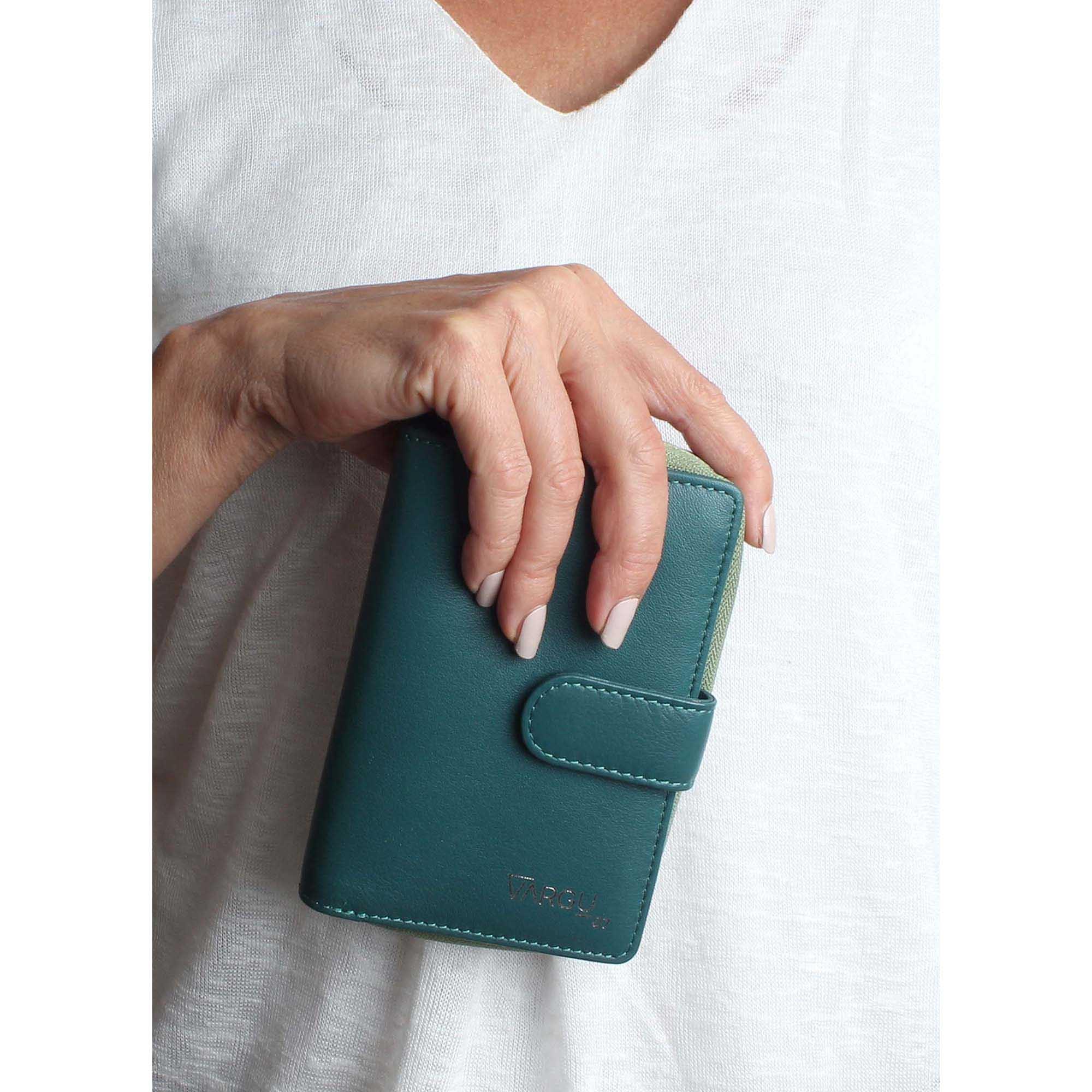 VARGU SINE 1 Portefeuille en cuir véritable  