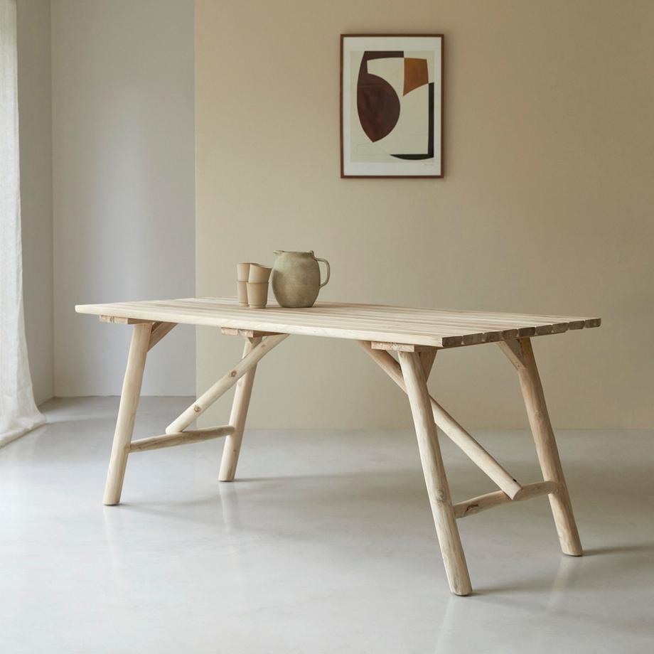 Tikamoon Table en bois flotté 4/6 pers Mathilda  