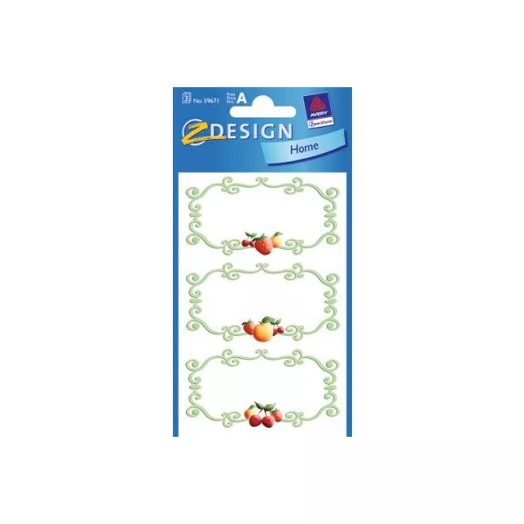 Z-DESIGN -  Sticker Home 59671 Früchte 3 Stück