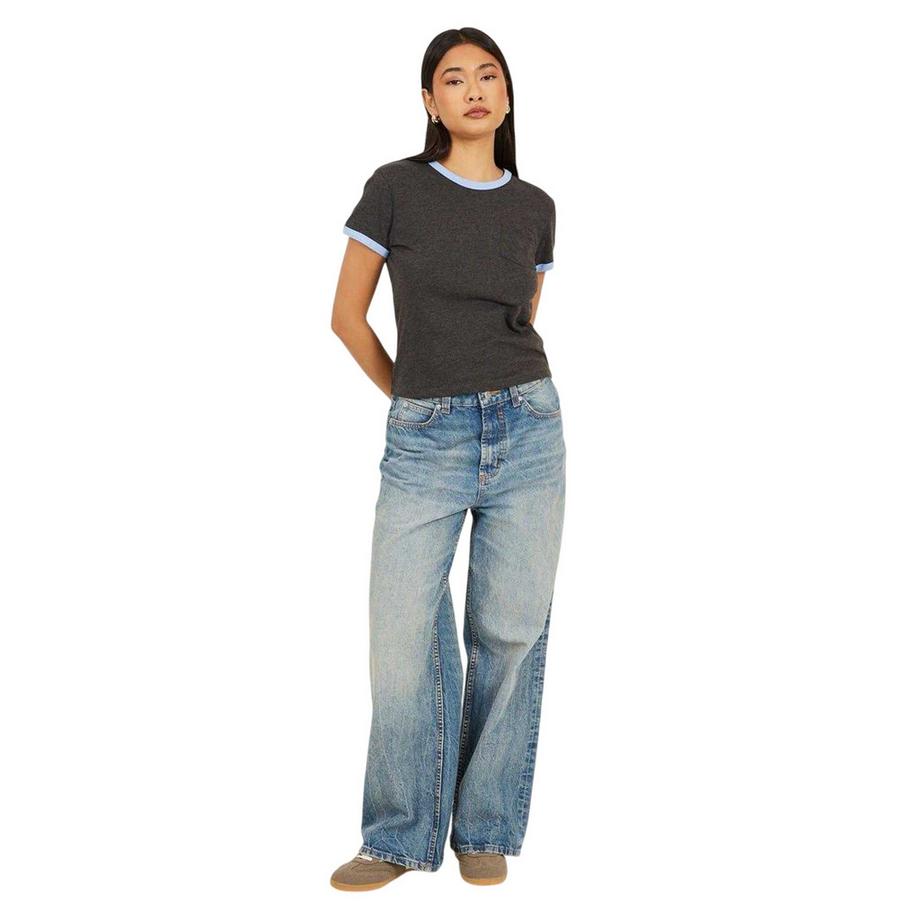 Brave Soul T-Shirt Style Ringer Coupe Régulière  