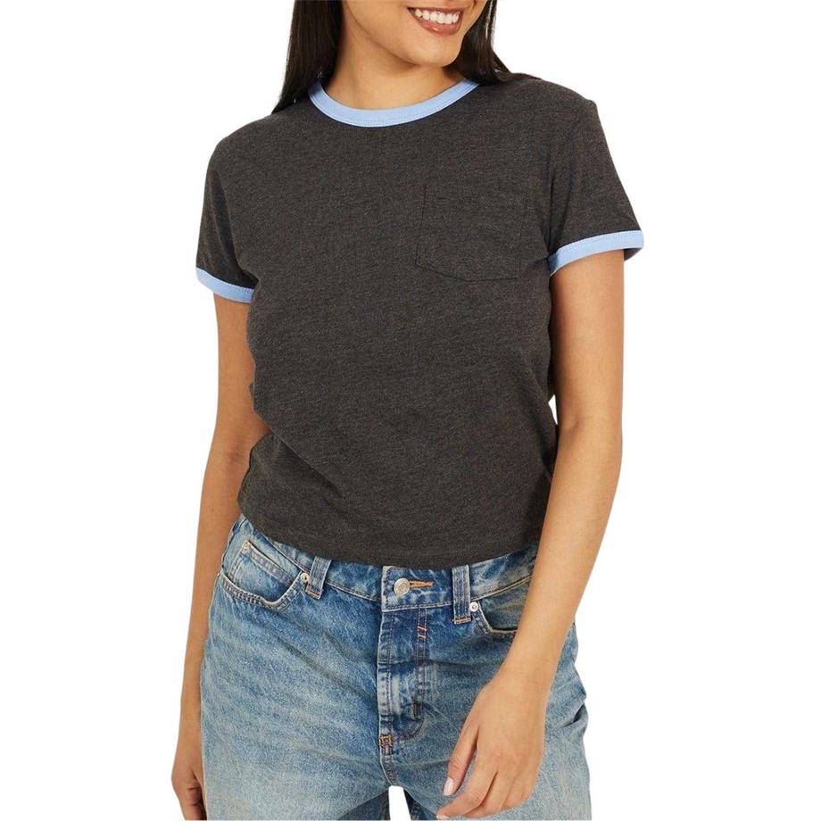 T-Shirtmotif/style Détail Contrasté