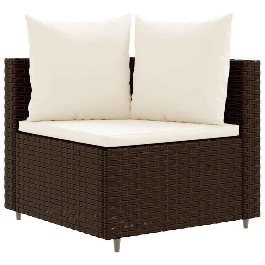 VidaXL set salotto da giardino Polirattan  