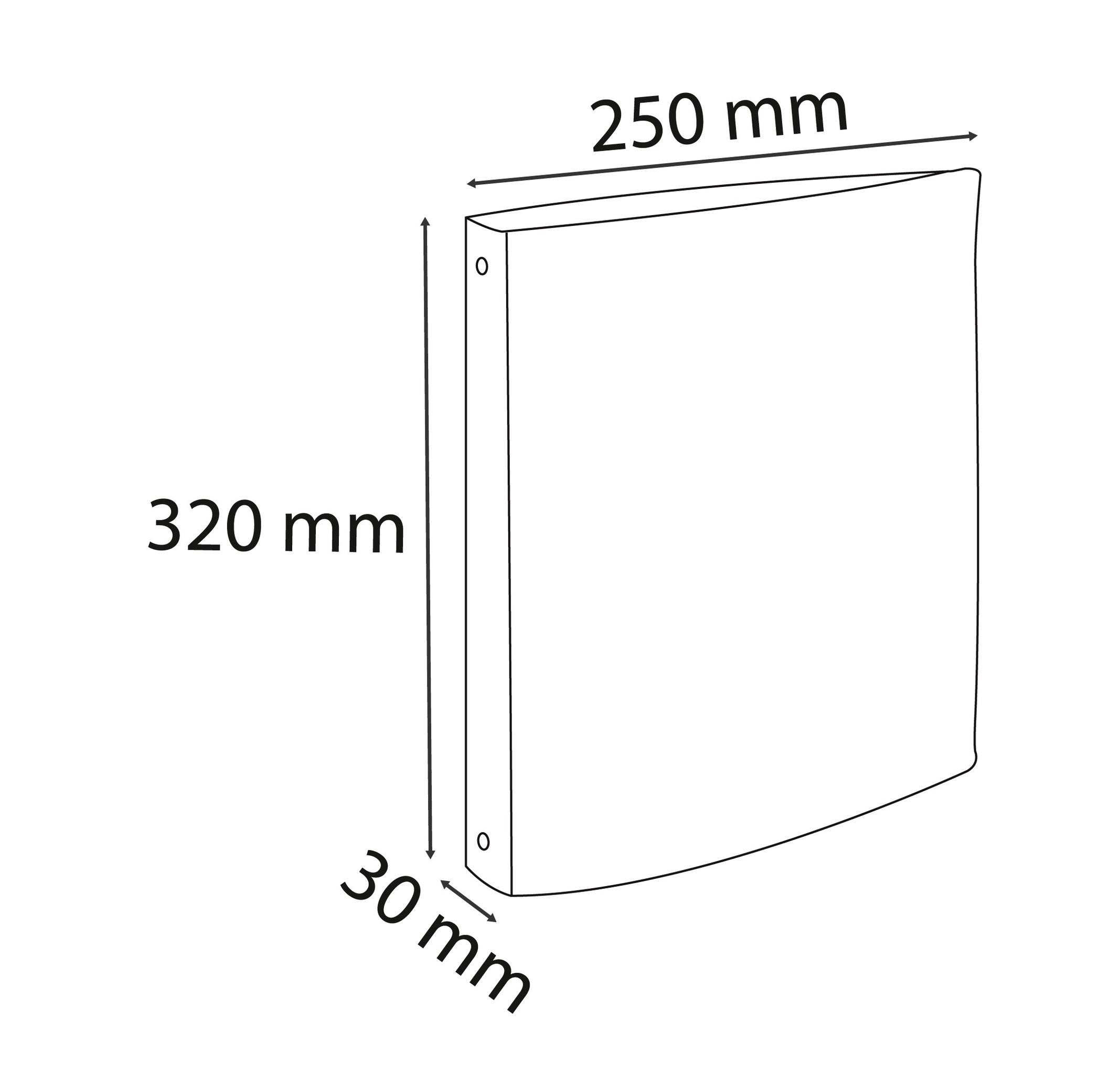 Exacompta Raccoglitore polipropilene Opak - 4 anelli 20mm - A4 x 5  