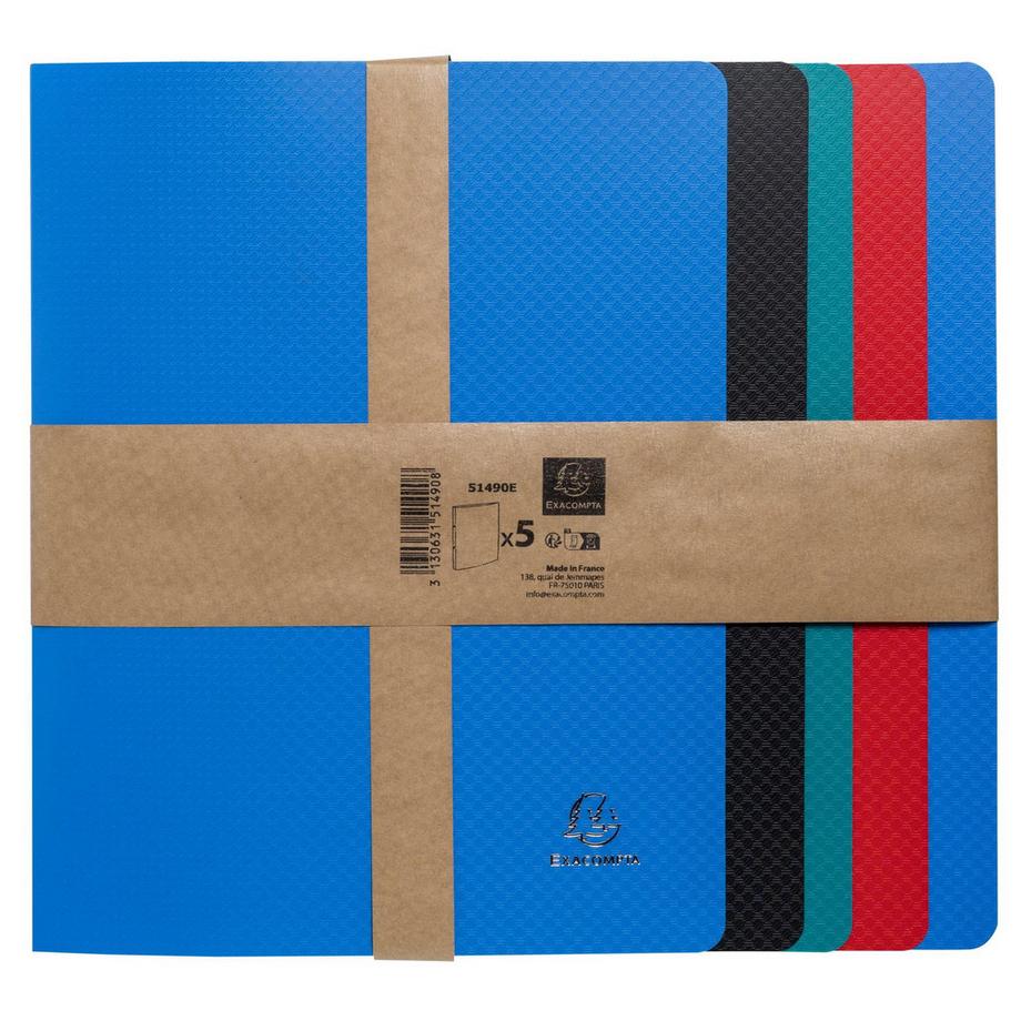 Exacompta Classeur 4 anneaux 20mm polypropylène OPAK - A4 - x 20  