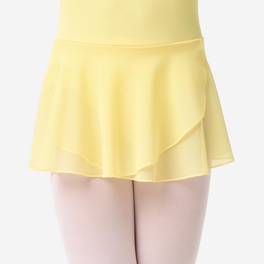 DOMYOS  Ballett-Trikot für Mädchen, Hellgelb 