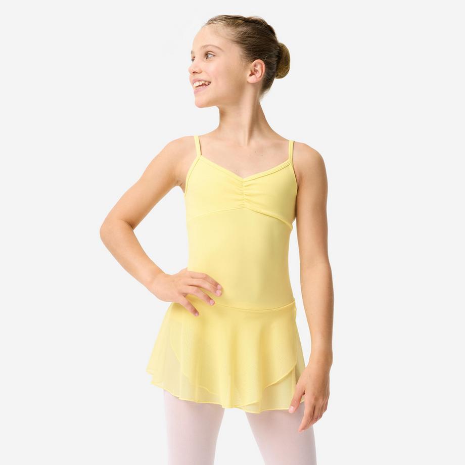 Ballett-Trikot für Mädchen, Hellgelb