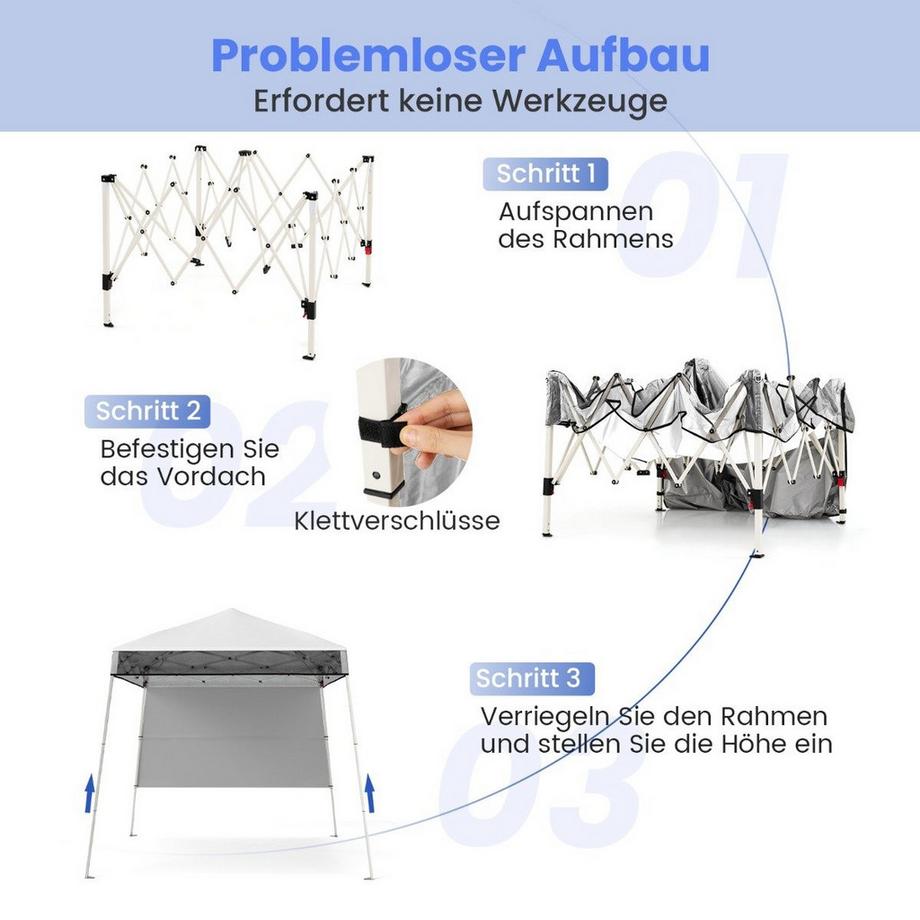 Northix Pavillon pop-up avec paroi latérale  
