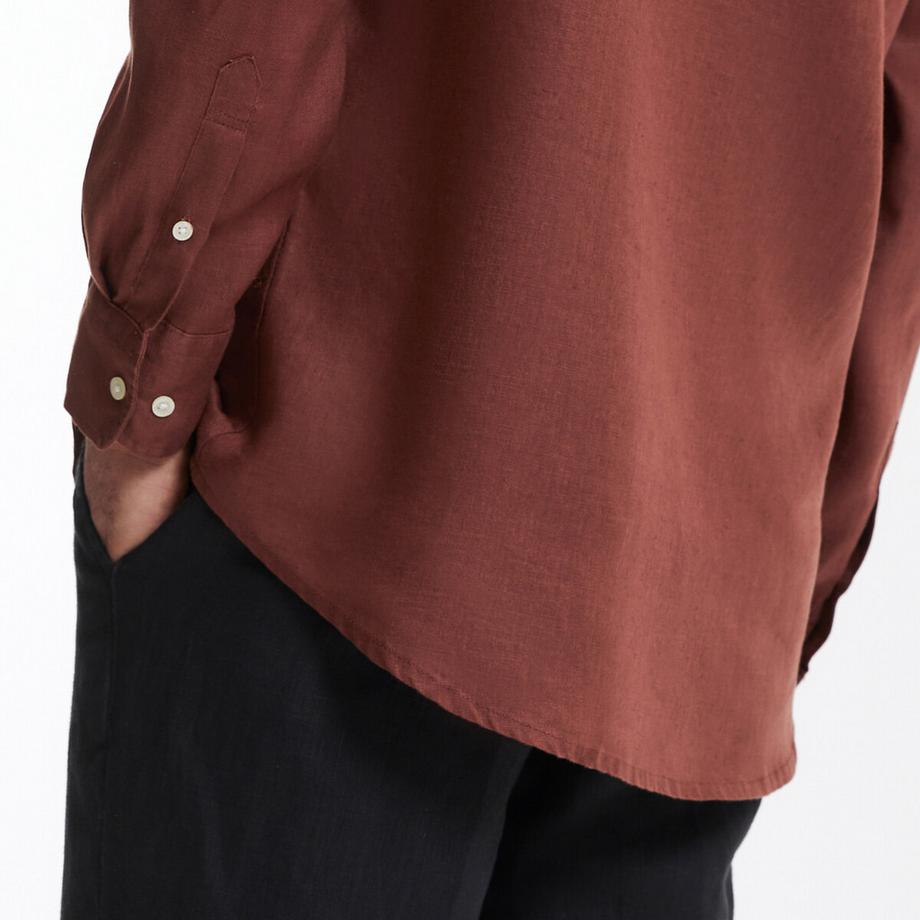 La Redoute Collections Signature Gerades Leinenhemd Langarm  