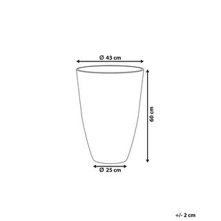 Beliani Cache-pot en Fibre d'argile Traditionnel CAMIA  