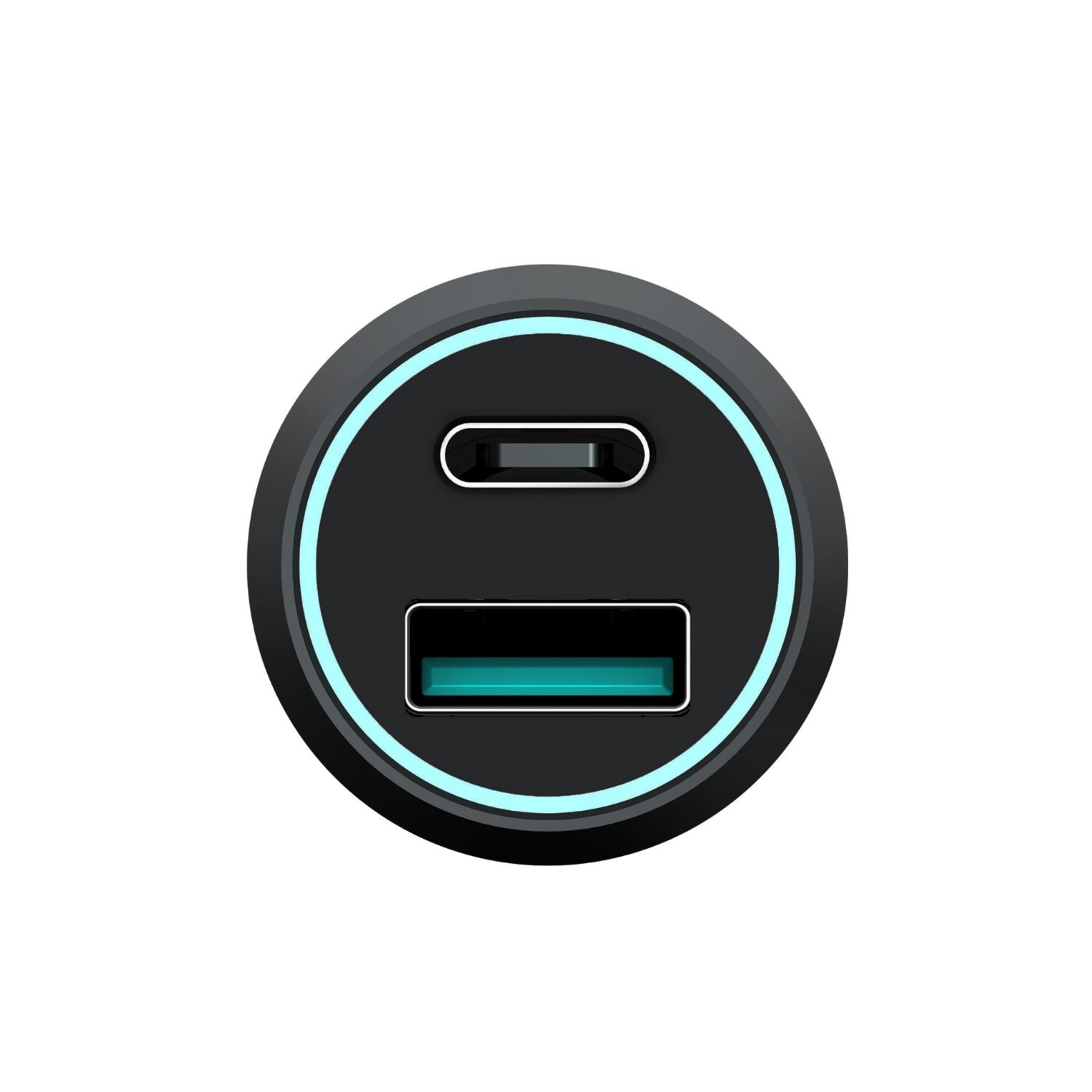 Champion  Caricabatteria da auto 43W 2 porte QC/PD Nero 