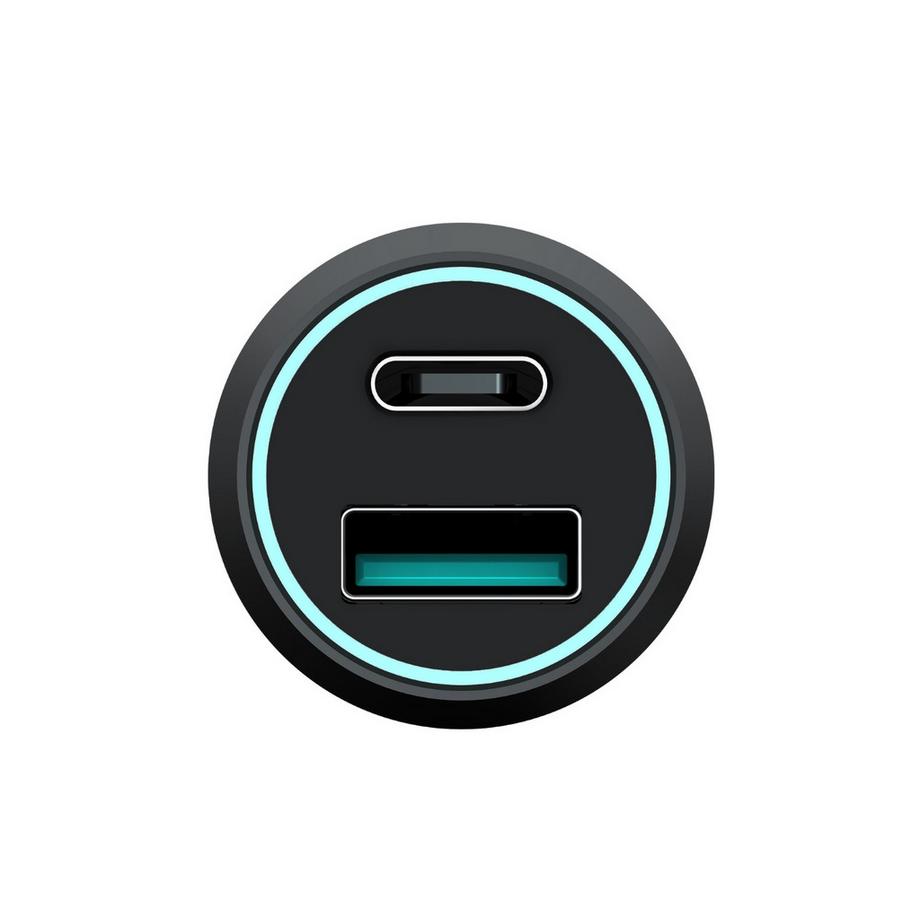 Champion  Chargeur de voiture 43W 2 ports QC/PD Noir 