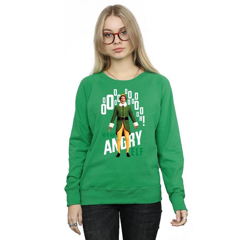Elf Angry Print Slim Fit Sweatshirt  