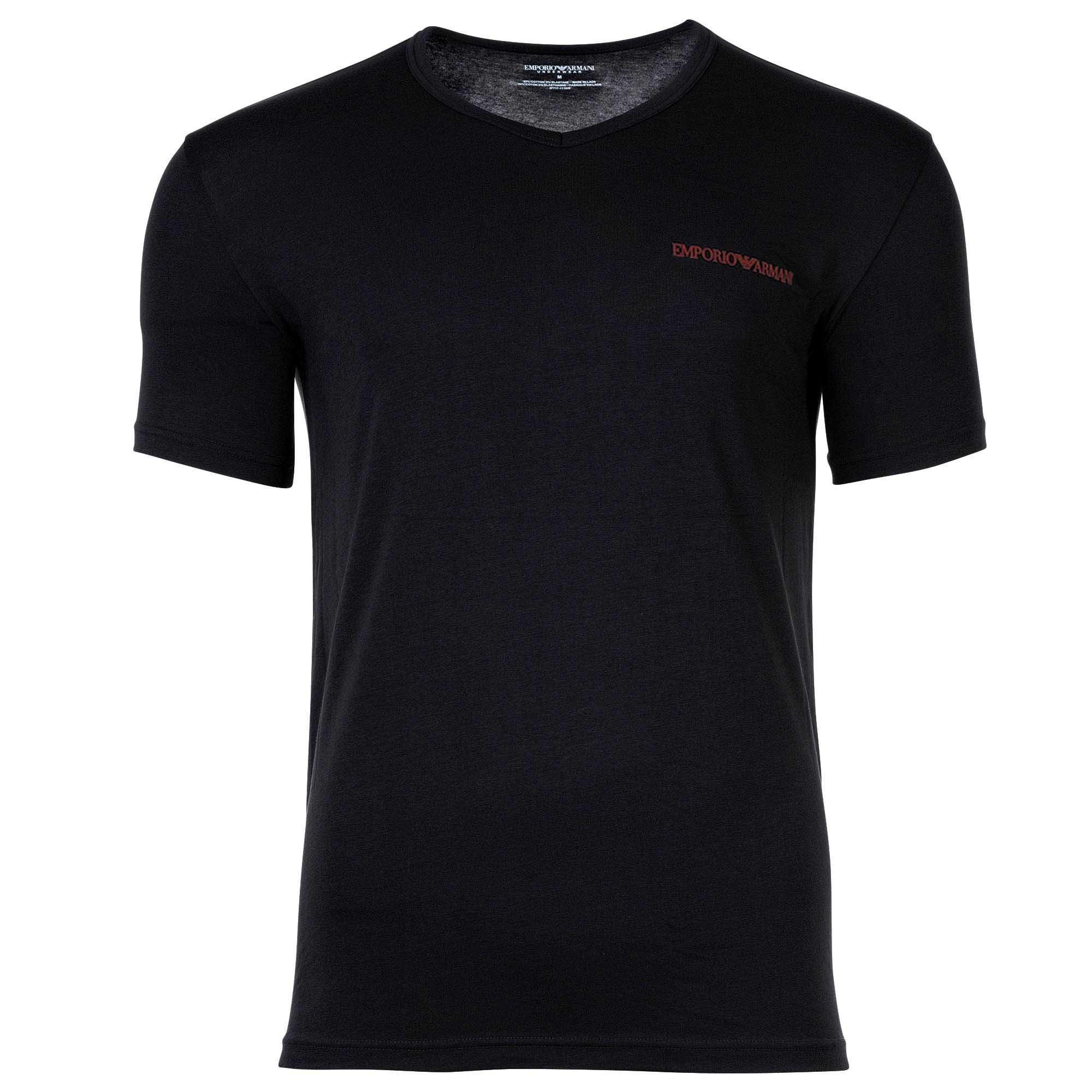 EMPORIO ARMANI Core Logoband Vestibilità Comoda Scollo a V T-Shirt Confezione da 2  