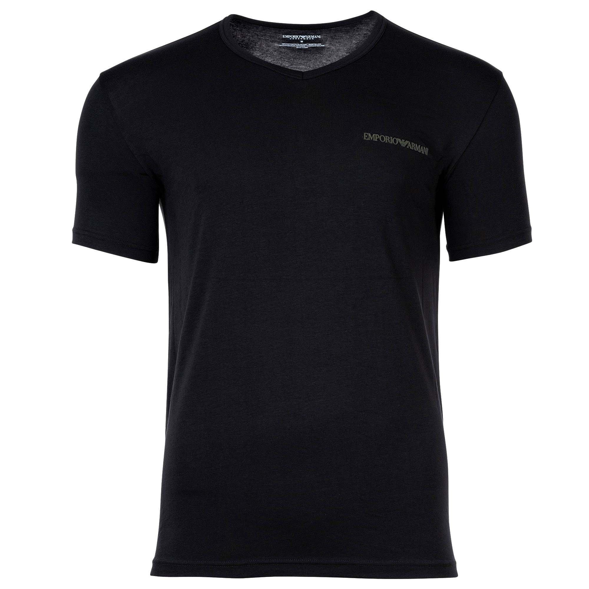 EMPORIO ARMANI Core Logoband Vestibilità Comoda Scollo a V T-Shirt Confezione da 2  