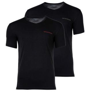 EMPORIO ARMANI Core Logoband Vestibilità Comoda Scollo a V T-Shirt Confezione da 2  
