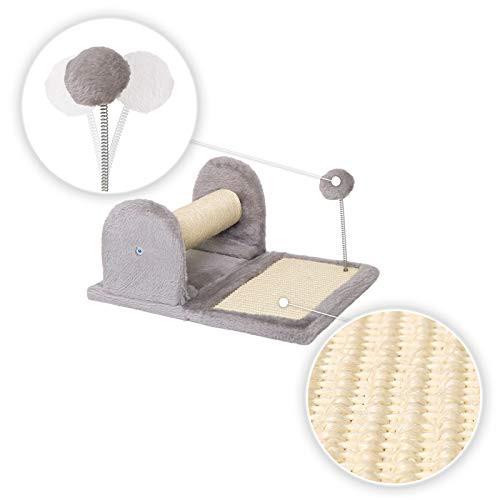 Alopini  Kleiner Kratzbaum Kletterbaum Kratzbrett Kratzmatte mit Plüsch und Spielball 