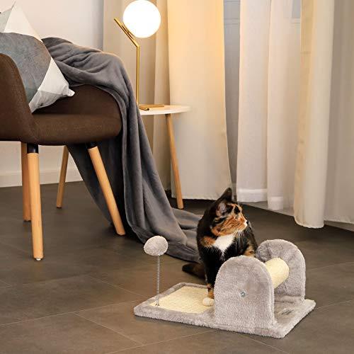 Alopini  Kleiner Kratzbaum Kletterbaum Kratzbrett Kratzmatte mit Plüsch und Spielball 