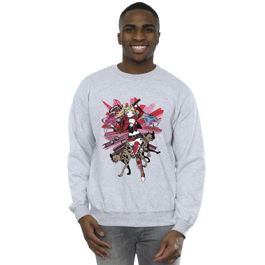 DC COMICS Sweatshirt Imprimé Col Rond  
