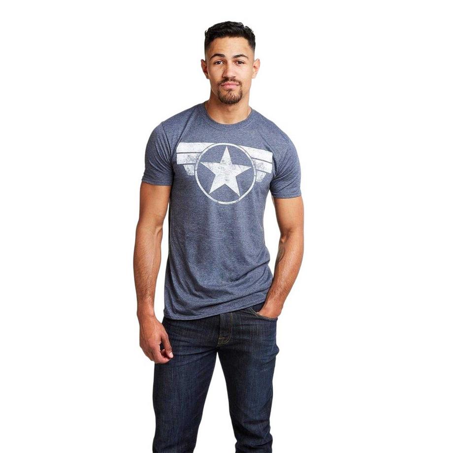 CAPTAIN AMERICA T-Shirt Imprimé Graphique Coupe Régulière  