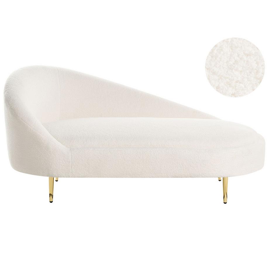 Linksseitige Chaiselongue aus Bouclé Minimalistisch VALREAS