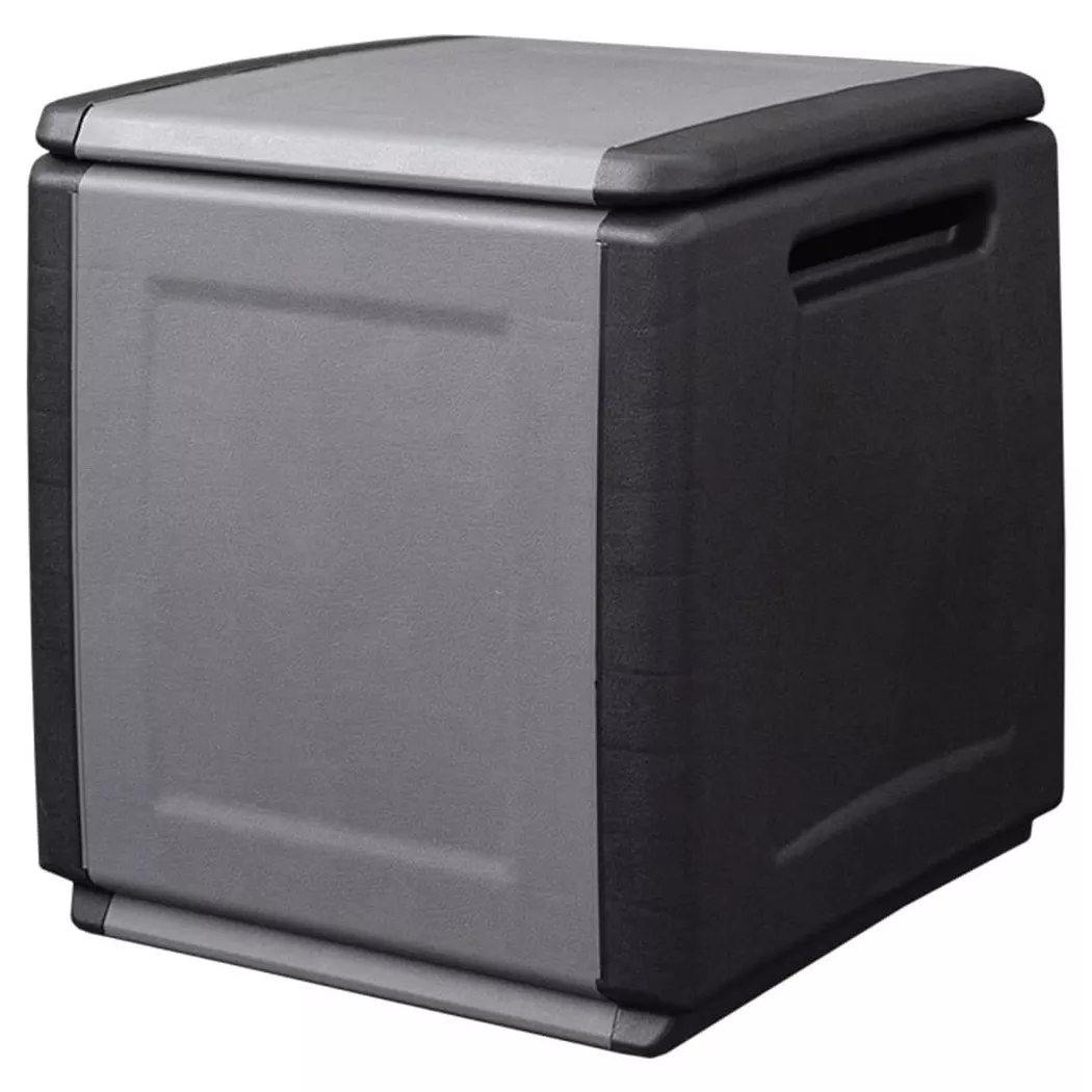VidaXL - Boîte de rangement de jardin polypropylène, One Size, Gris