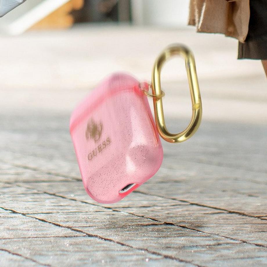 GUESS  Guess AirPods Glitter Hülle Rosa 