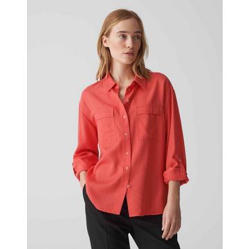 Chemisier à chemise Falensa coupe droite