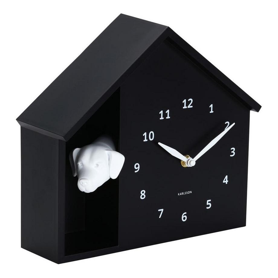 KARLSSON Wanduhr Peeking Doggy  