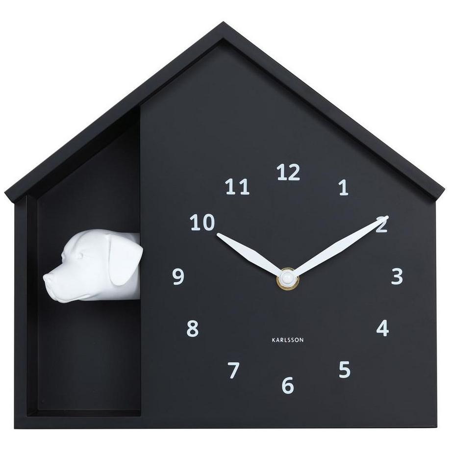 Wanduhr Peeking Doggy