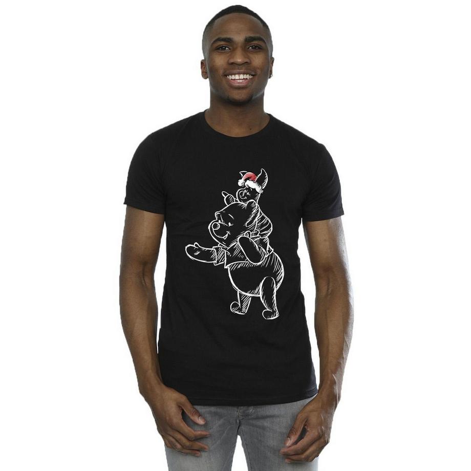 Disney Winnie l'Ourson Porcinet T-Shirt de Noël  