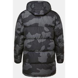 JP1880 Camouflage Stepp-Parka mit Kapuze und Taillen-Tunnelzug  