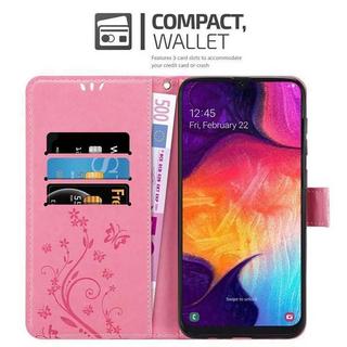 Cadorabo  Hülle für Samsung Galaxy A50 4G / A50s / A30s Blumen Design Magnetverschluss 