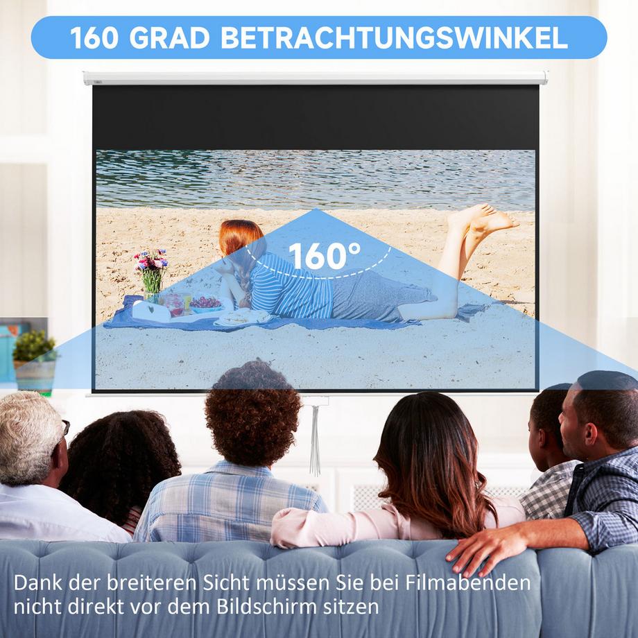 HOMCOM  Beamer Leinwand 