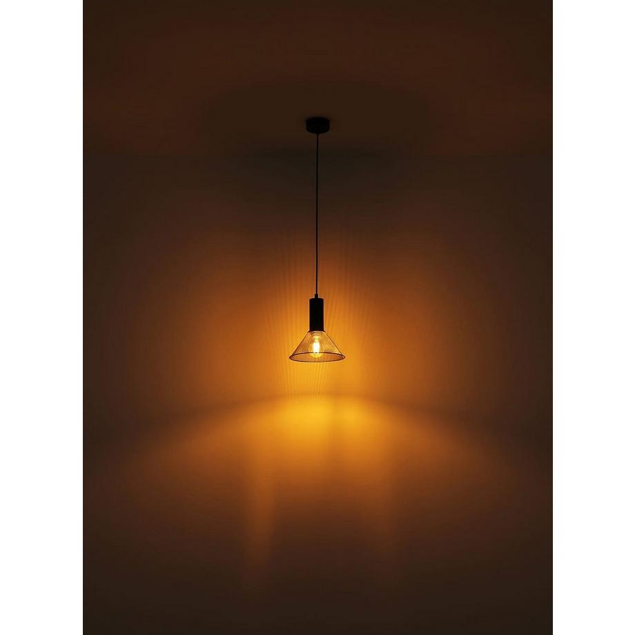 mutoni Lampada da parete Jedd metallo nero opaco 25 1xE27  