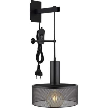 Lampada da parete Jedd metallo nero opaco 25 1xE27