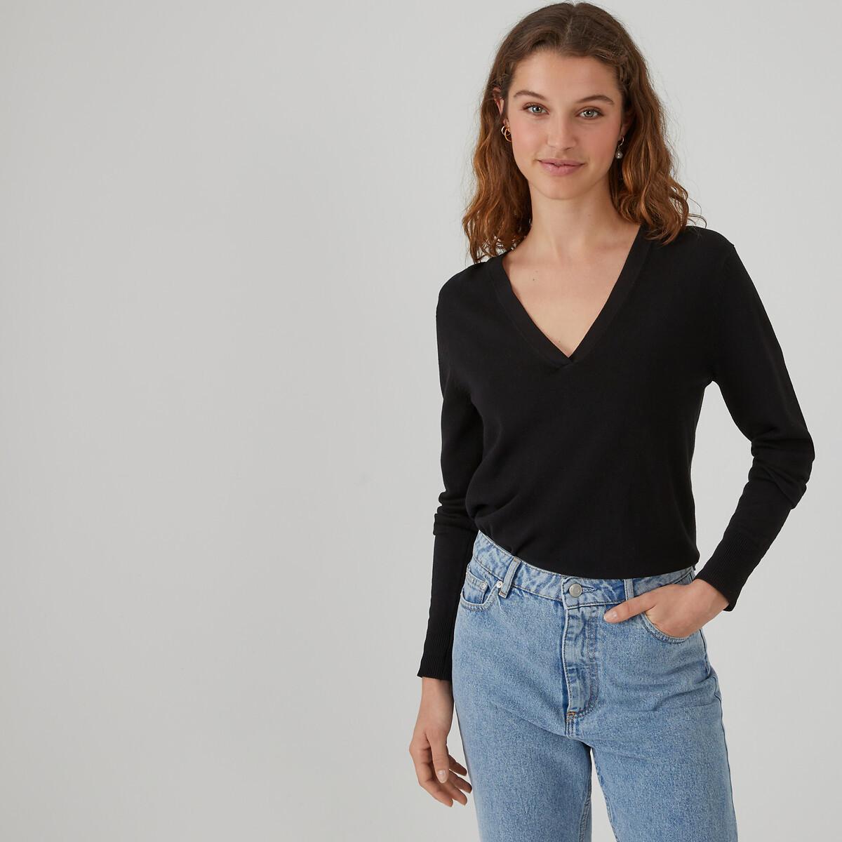 La Redoute Collections  Pullover mit V-Ausschnitt 