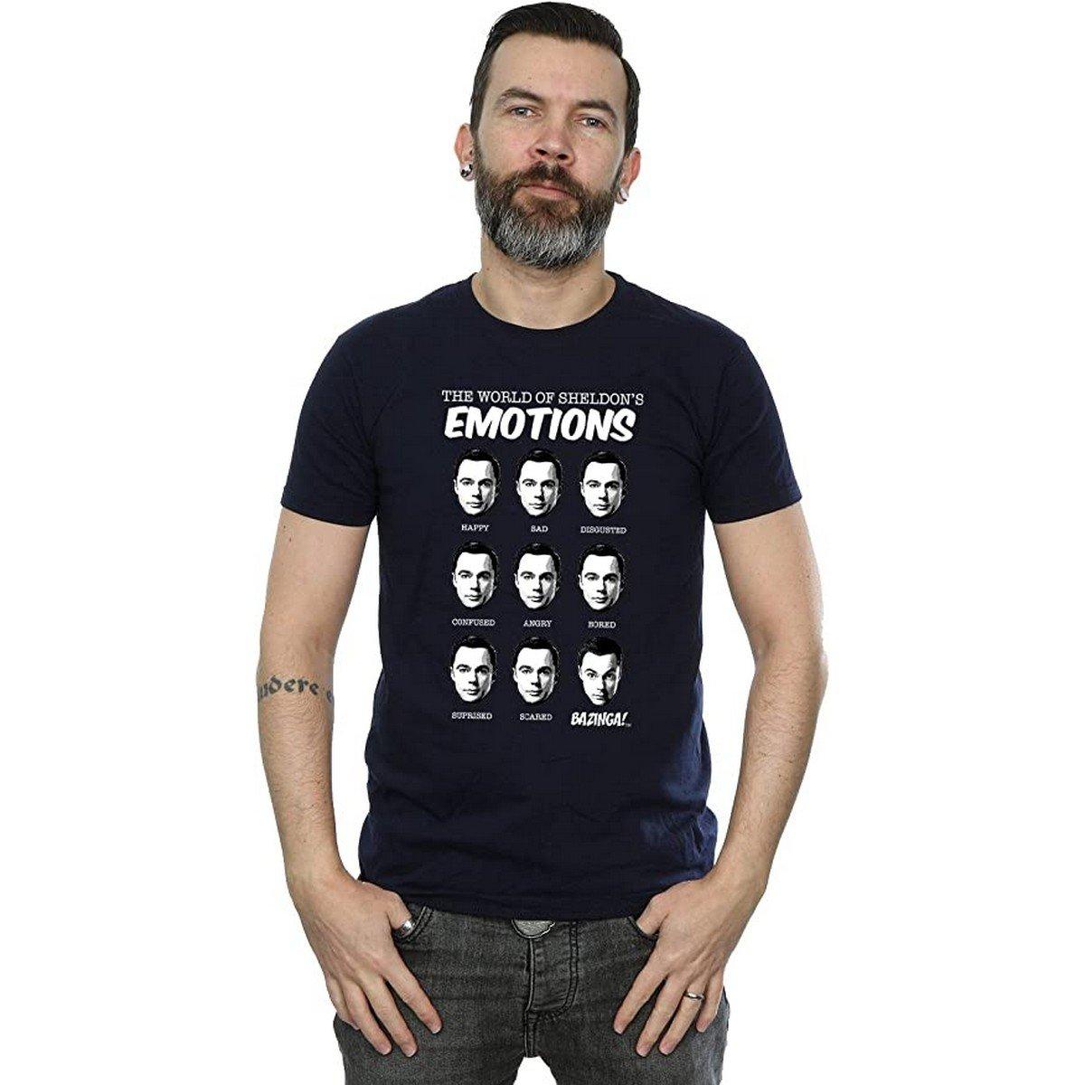 The Big Bang Theory Sheldon's Emotions T-Shirt Maniche Corte  