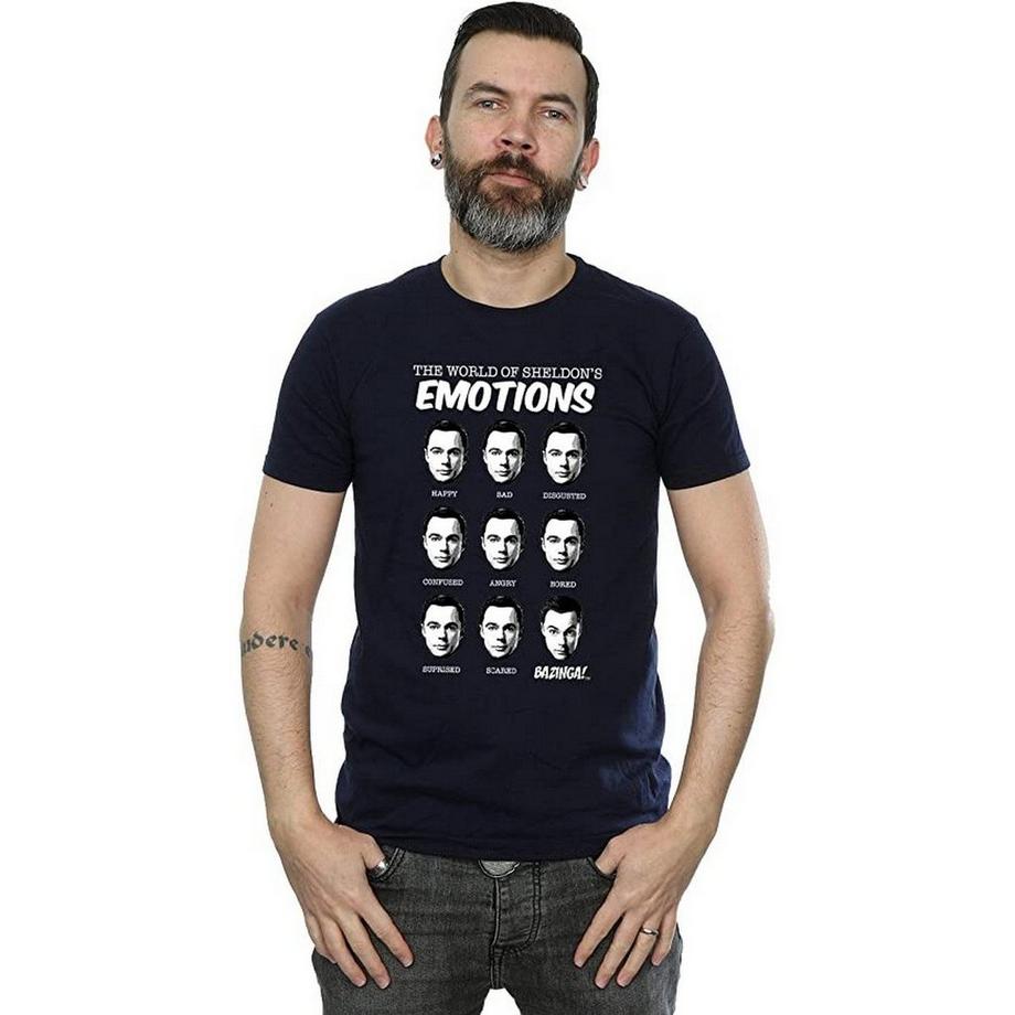 The Big Bang Theory Sheldon's Emotions T-Shirt Manches Courtes  