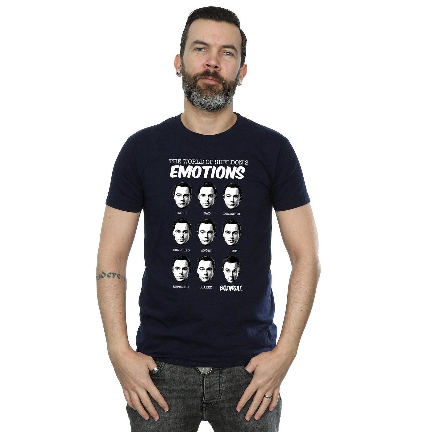 The Big Bang Theory Sheldon's Emotions T-Shirt Maniche Corte  
