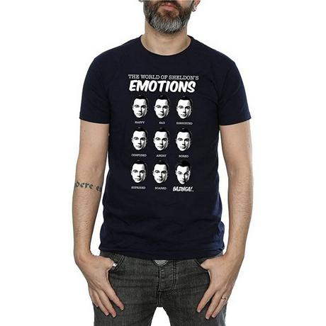 The Big Bang Theory Sheldon's Emotions T-Shirt Maniche Corte  