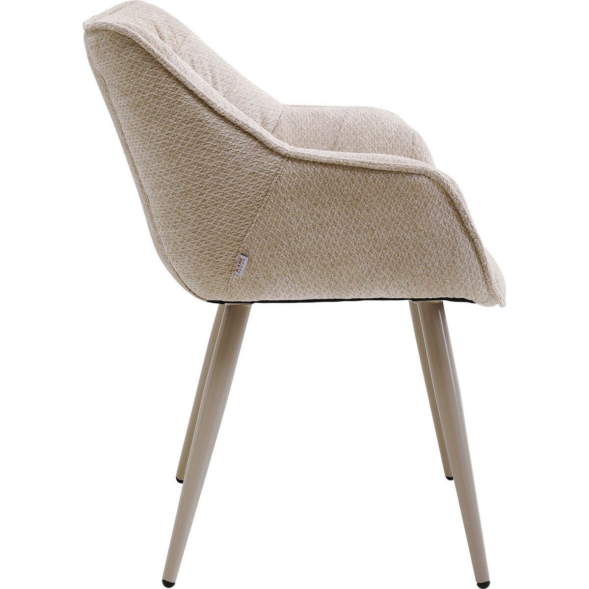 KARE Design Chaise avec accoudoirs Thelma greige  