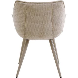 KARE Design Chaise avec accoudoirs Thelma greige  