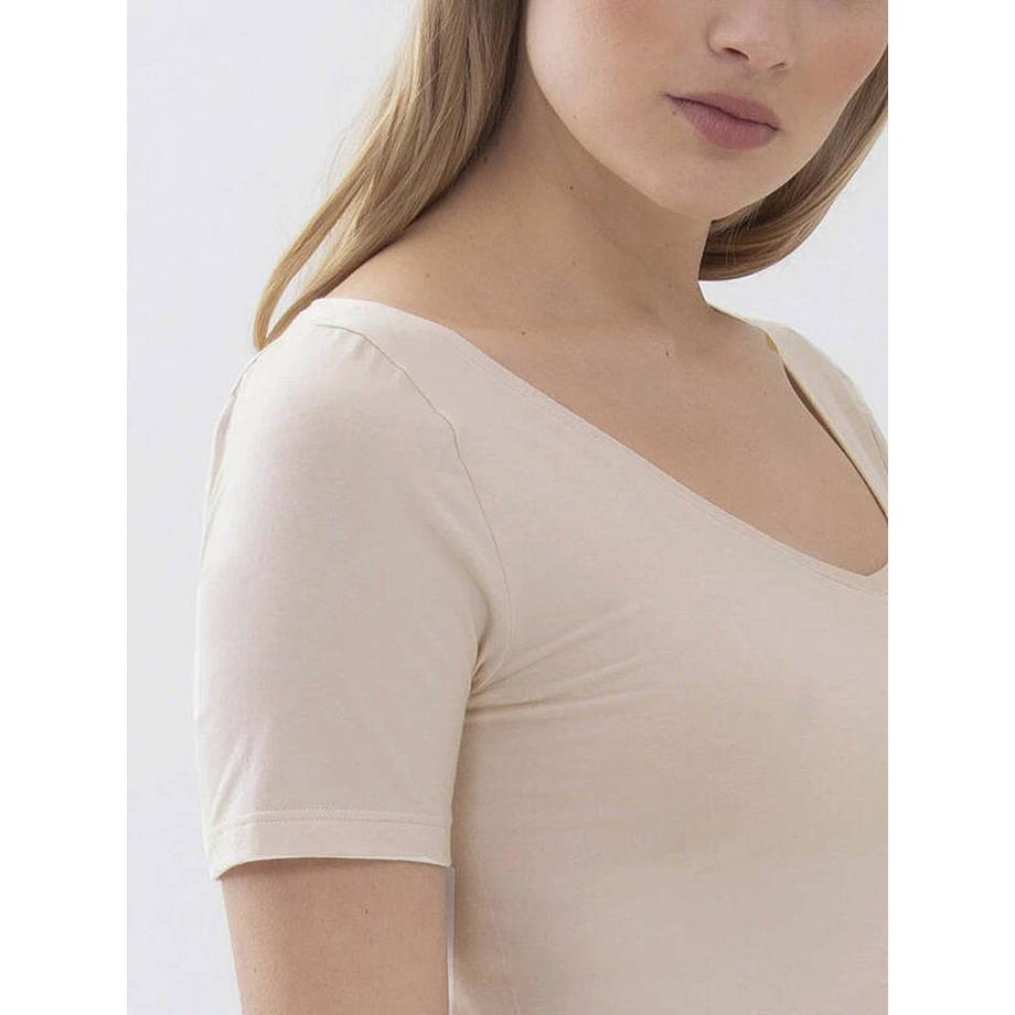 mey Superfine Organic Kurzarm V-Ausschnitt T-Shirt  