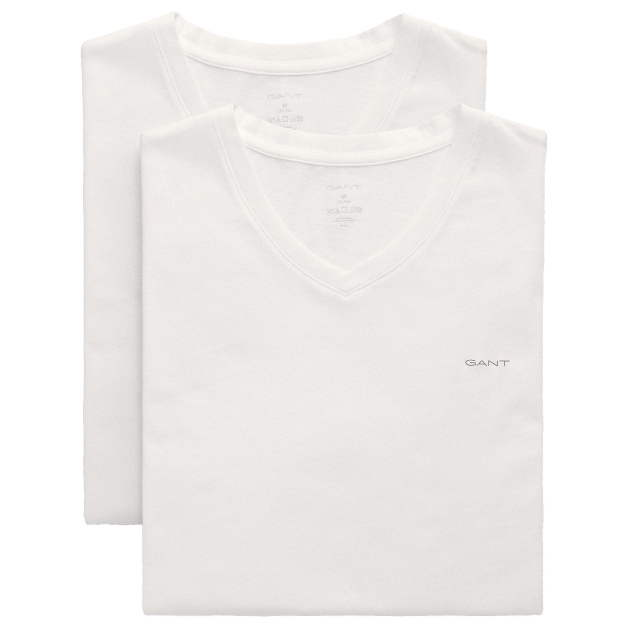 GANT V-Ausschnitt Kurzarm T-Shirt 4er Pack  