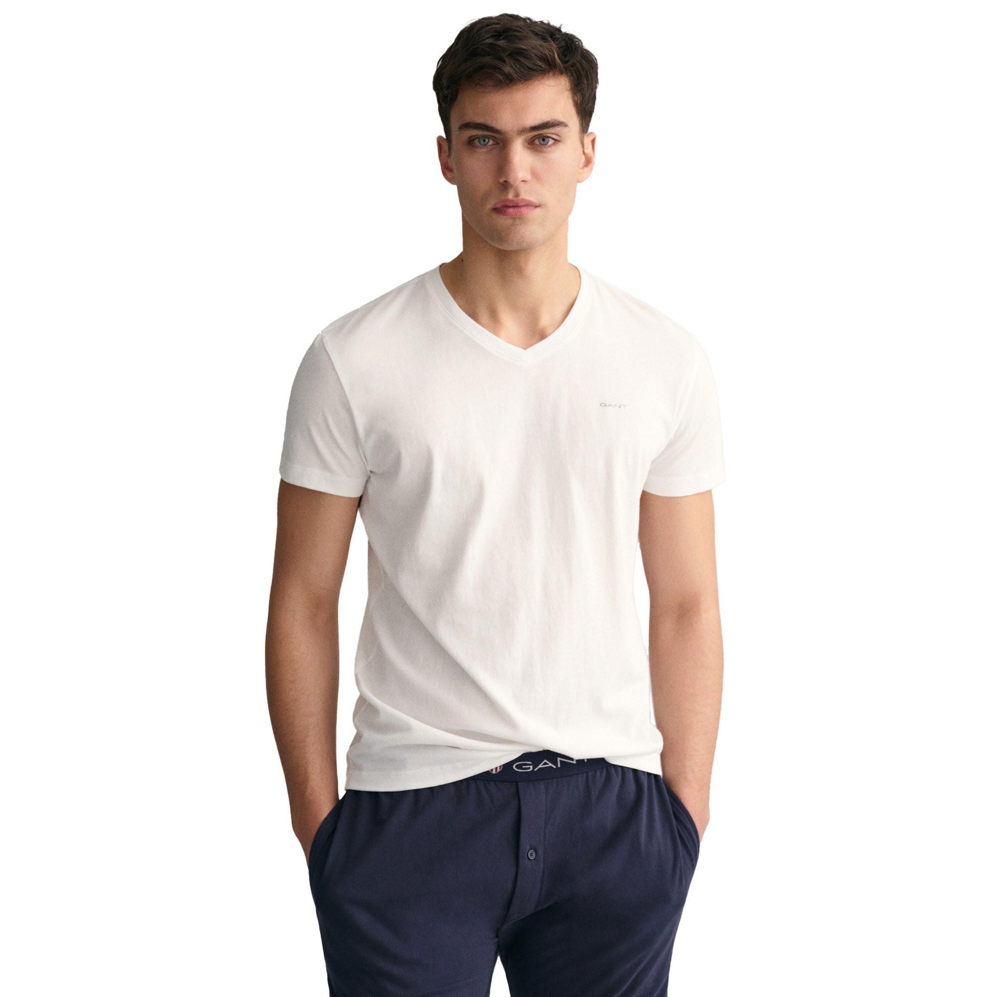 GANT V-Ausschnitt Kurzarm T-Shirt 4er Pack  