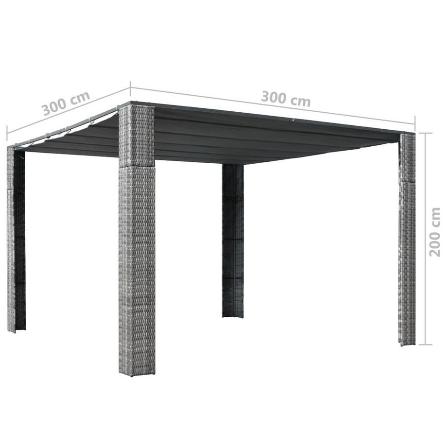 VidaXL Pavillon poly-rattan  