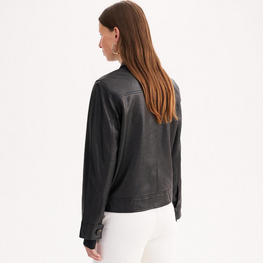 La Redoute Collections Kurze Schafslederjacke  