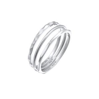 Elli  Bague Femmes Basique Empilement Set De 3 